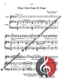 When I Have Sung My Songs von Ernest Charles 