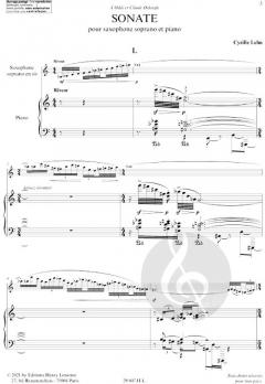 Sonate von Cyrille Lehn 