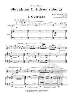 Slovakian Children's Songs von Paul Schoenfeld 