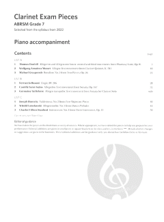 Clarinet Exam Pieces 2022-2025 Grade 7 