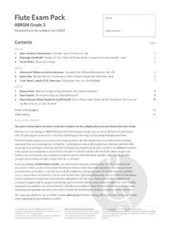 Flute Exam Pack 2022-2025 Grade 3 