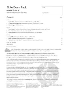 Flute Exam Pack 2022-2025 Grade 4 