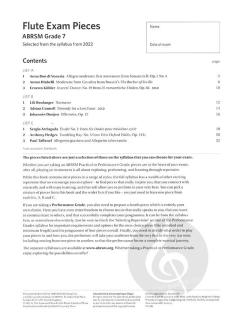 Flute Exam Pieces 2022-2025 Grade 7 