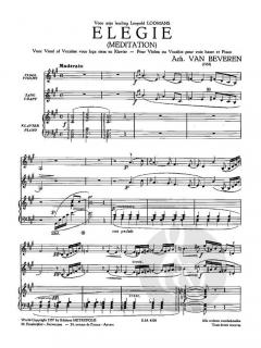 Elegie von Achiel van Beveren 