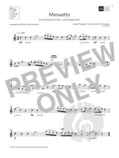 Menuetto from Sonata for the Harp von Joseph Bologne (Download) 