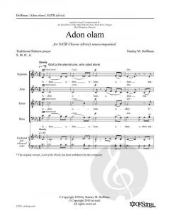 Adon Olam von Stanley F. Hoffman (Download) 