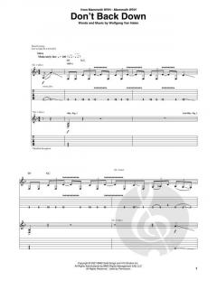 Don't Back Down von Wolfgang Van Halen (Download) 