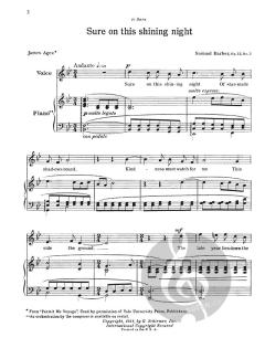 Sure On This Shining Night von Samuel Barber 