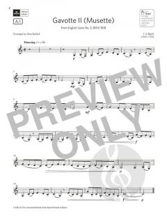 Gavotte II von Johann Sebastian Bach (Download) 