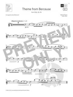 Theme from Berceuse von Gabriel Fauré (Download) 