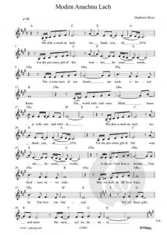 Modim Anachnu Lach von Stephanie Shore (Download) 