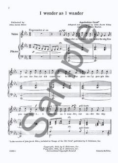 I Wonder As I Wander von John Jacob Niles 