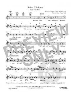 Shiru L'adonai von Sheldon Low (Download) 