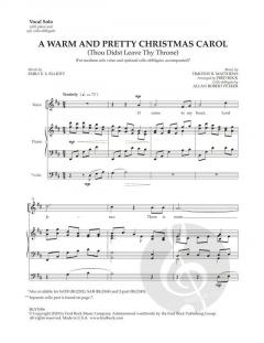 A Warm And Pretty Christmas Carol von Timothy R. Matthews 