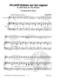 Un petit bateau sur les vagues von Hans Aerts 