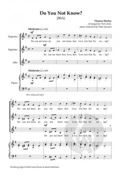 Do You Not Know? von Thomas Morley 