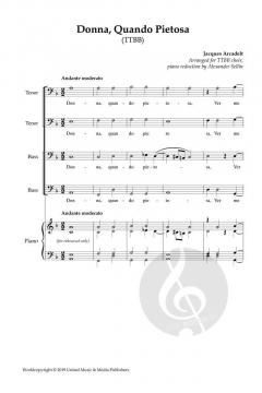 Donna, Quando Pietosa von Jacques Arcadelt 