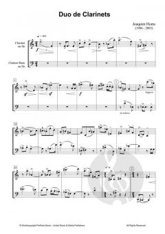 Duo de Clarinets von Joaquim Homs 