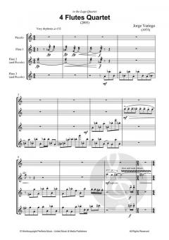 4 Flutes Quartet von Jorge Variego 