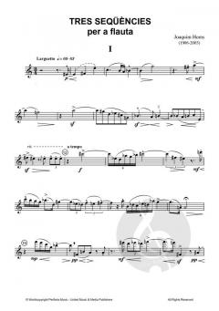 Tres sequencies von Joaquim Homs 