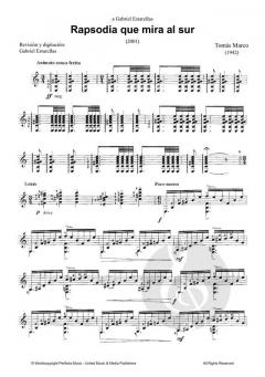 Rapsodia Que Mira al Sur von Tomás Marco 