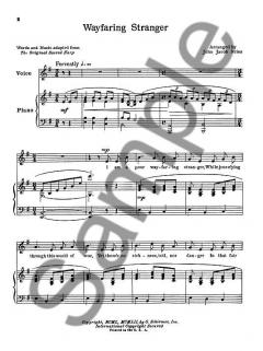 Wayfaring Stranger Voice And Piano In e Minor von John Jacob Niles 