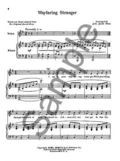 Wayfaring Stranger Voice And Piano In e Minor von John Jacob Niles 