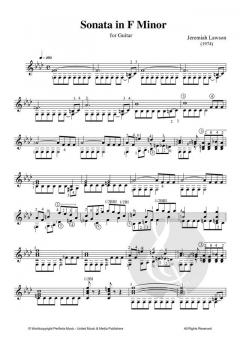 Guitar Sonata in F von Jeremiah Lawson 