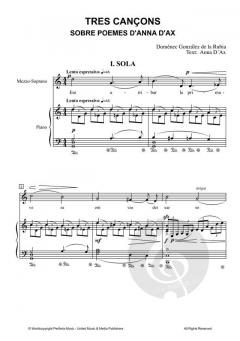 3 cançons sobre poemes d'Anna d'Ax von Domènec González de la Rubia 