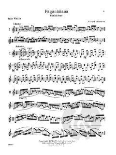 Paganiniana Variations Violin Solo von Nathan Milstein im Alle Noten Shop kaufen