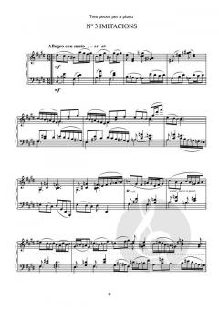 Tres peces per a piano von Rafael Grimal 