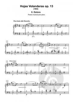 Hojas Volanderas von Felip Pedrell 