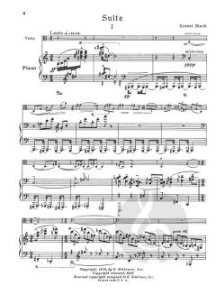 Suite For Viola And Piano von Ernest Bloch im Alle Noten Shop kaufen