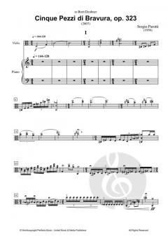 Cinque Pezzi di Bravura op. 323 von Sergio Parotti 