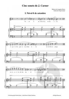 Cinc sonets de J. Camer von Joaquim Homs 