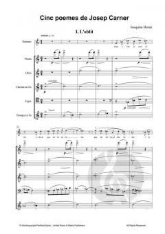 Cinc poemes de Josep Carner von Joaquim Homs 
