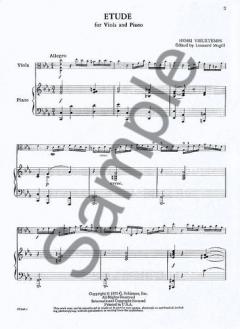 Etude Viola Piano von Henri Vieuxtemps im Alle Noten Shop kaufen
