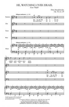 He Watching Over Israel From Elijah (Felix Mendelssohn Bartholdy) 