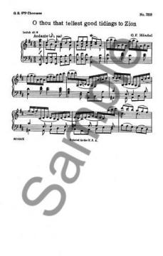 O Thou That Tellest Good Tidings To Zion From Messiah (Georg Friedrich Händel) 