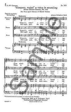Sleepers Wake! A Voice Is Sounding (J.S. Bach) 