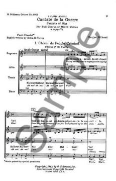 Cantate De La Guerre (Darius Milhaud) 