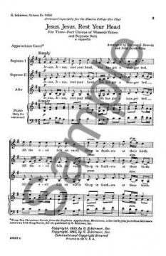 Jesus Jesus Rest Your Head Soprano Solo A Cappella English Version (John Jacob Niles) 