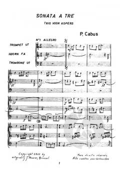 Sonate a Tre von Peter Cabus 