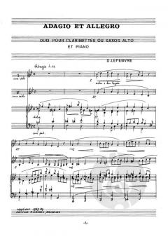 Adagio e Allegro von Daniel Lefebvre 