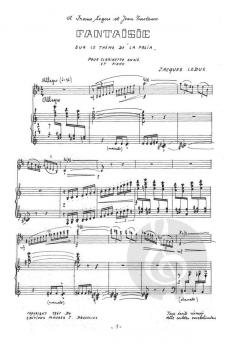 Fantaisie sur le thème de 'La Folia' von Jacques Leduc 