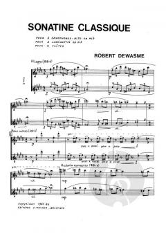 Sonatine classique von Robert Dewasme 
