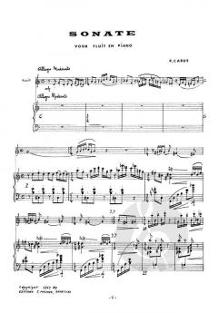 Sonate von Peter Cabus 