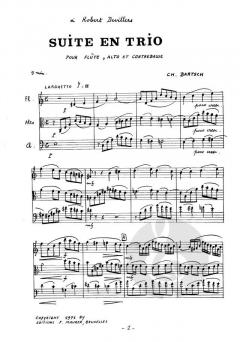 Suite en Trio von Charles Bartsch 