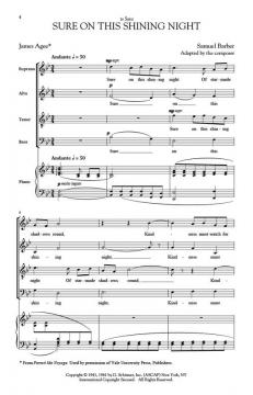 Sure On This Shining Night (Samuel Barber) 