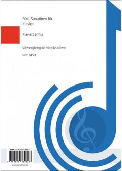 5 Sonatinen von Michael Valenti 